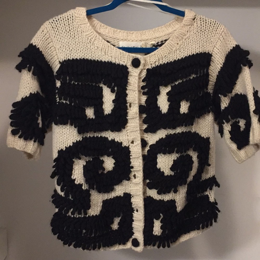Black and white cardigan